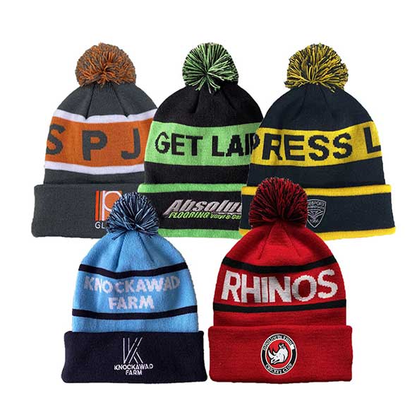 Custom Jacquard Beanie With Pom thumb 202
