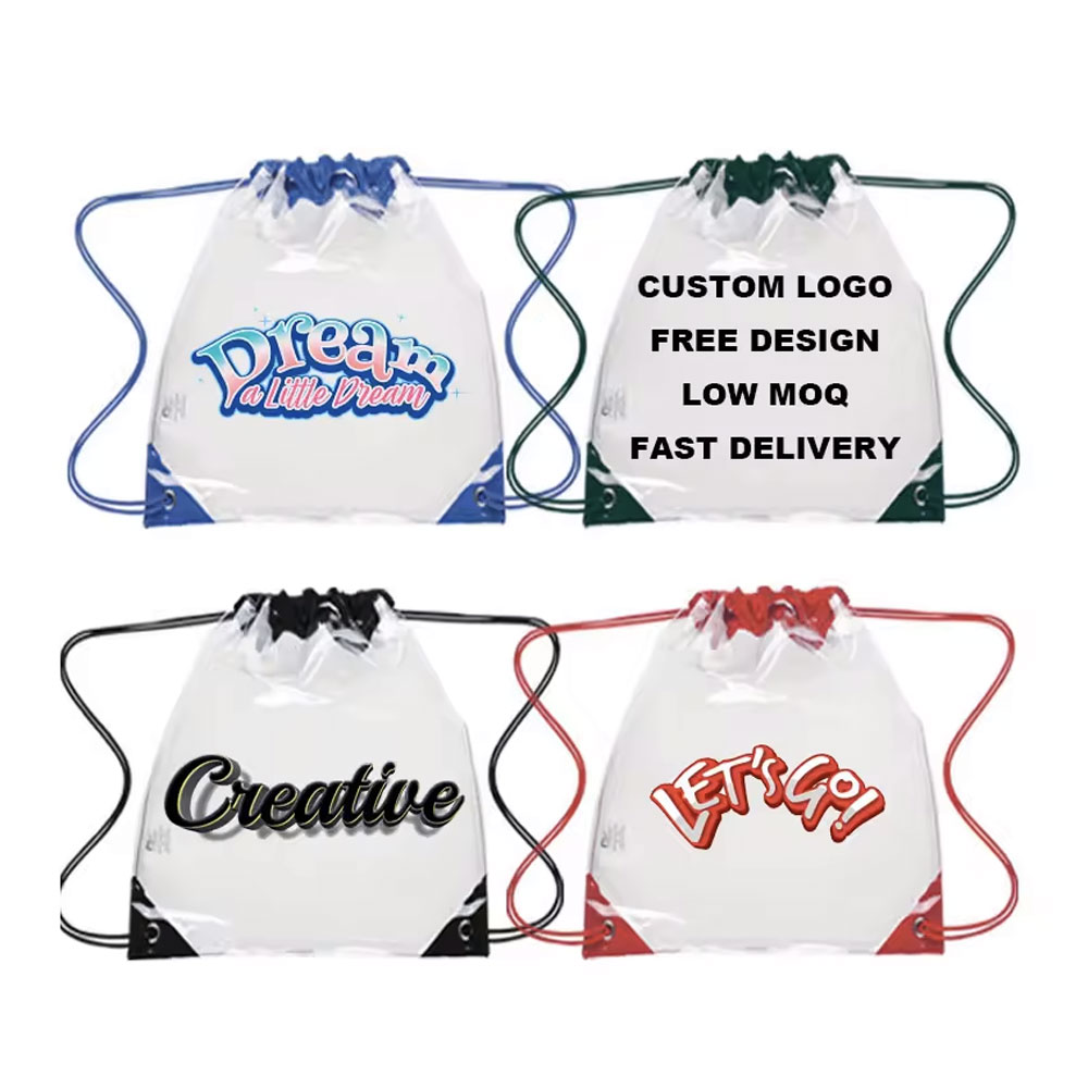 Custom Clear Drawstring Backpack Bags thumb 291