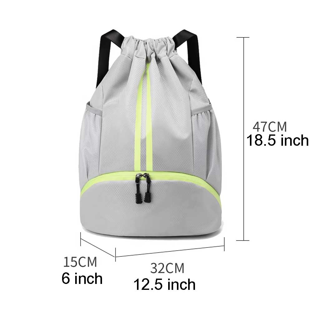 Sports Drawstring Backpack with wet separation pocket thumb 309