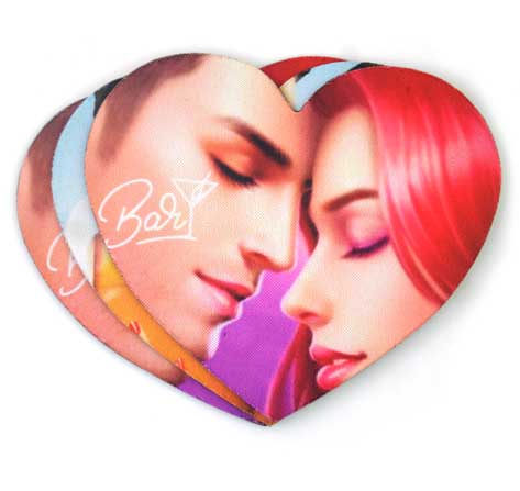 Heart Neoprene Coaster