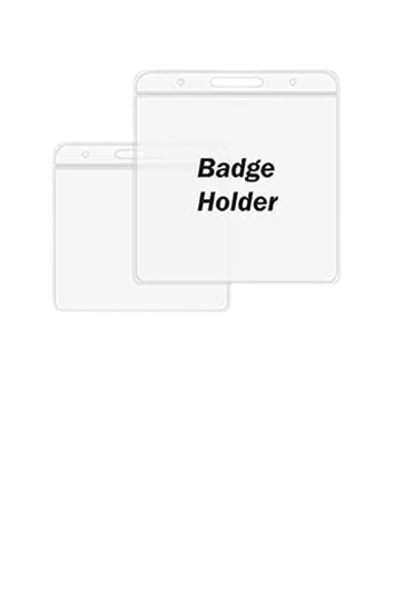 Clear Plastic Badge Holder