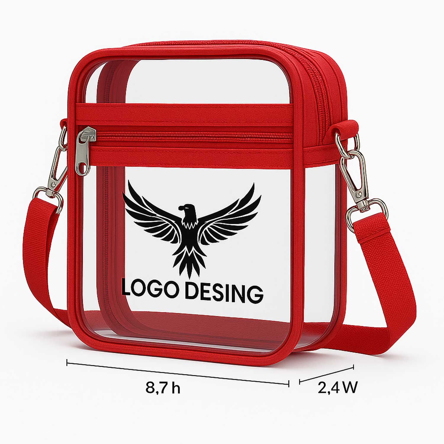 Clear Crossbody Bag with Adjustable Shoulder Strap thumb 399