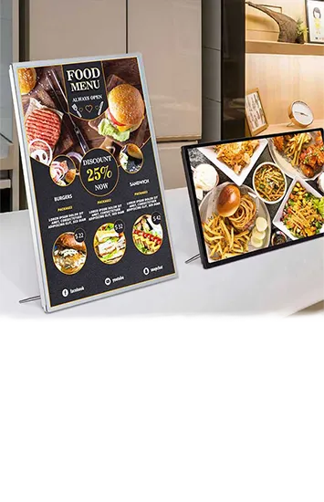 Custom LED Desktop Menu / Photo Display