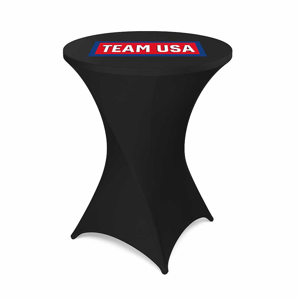 Stretch Spandex Round Cocktail Table Cover page