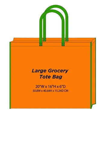 Large Grocery Tote Bag