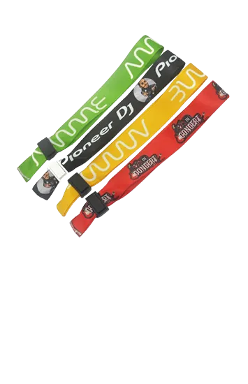 Wide Premium Polyester Fabric Wristbands